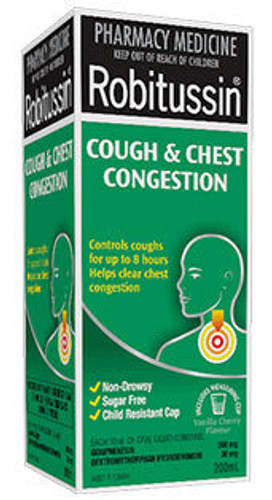 Robitussin Cough and Chest Congestion 200mL