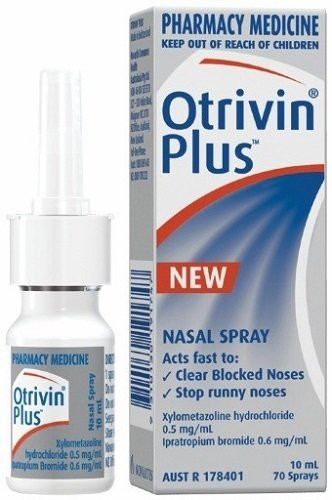 Otrivin Plus Decongestant Nasal Spray 10ml