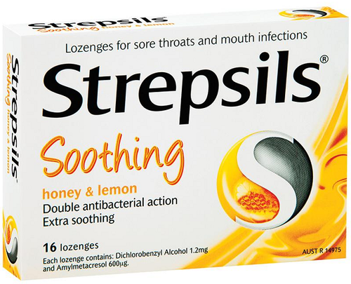 Strepsils Soothing Honey And Lemon 16 Lozenges