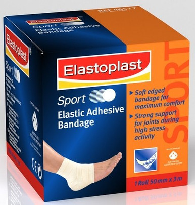 Elastoplast Sport Elastic Adhesive Bandage 50mm x 3m