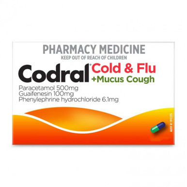 Codral PE Cold & Flu Plus Mucus Cough 48 Capsules