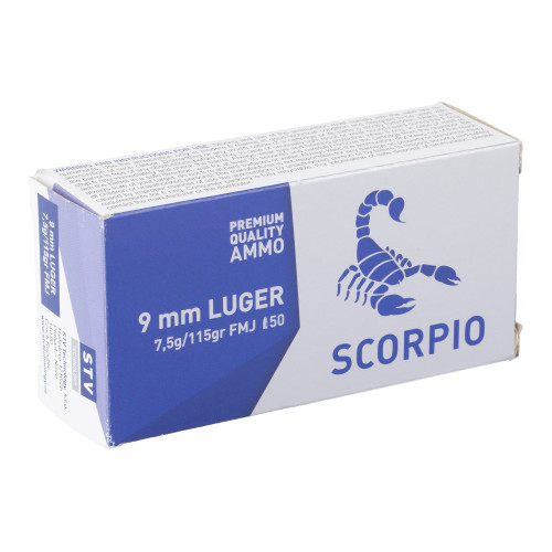 STV Technology Scorpio - 9mm 115gr FMJ - 1000rd Case