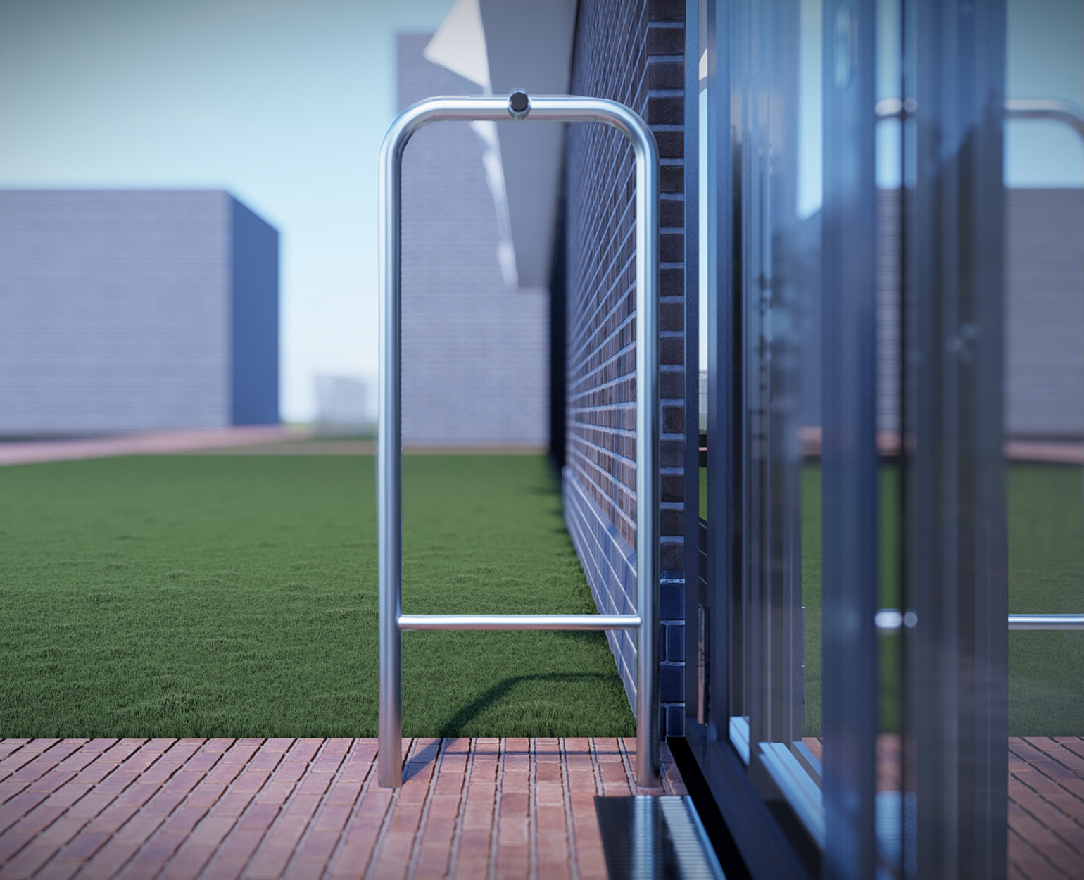 Stainless Steel Door Barrier with Integrated Buffer BOYCO