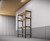 BOYCO 4 Tier Slatted Floor Fixed Shelving System in black, 1000mm length x 400mm depth, featuring 20mm Prime American White Ash hardwood slatted shelves with hot-dip nylon-coated support legs, designed for durability and versatility in various environments.
