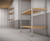 BOYCO 4 Tier Slatted Floor Fixed Shelving System in silver, 1000mm length x 400mm depth, featuring 20mm Prime American White Ash hardwood slatted shelves with hot-dip nylon-coated support legs, designed for durability and versatility in various environments.