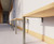 BOYCO 1 Tier Wall and Floor Fixed Shelving System in dark grey, 1000mm length x 400mm depth, featuring an 18mm laminated MDF shelf with hot-dip nylon-coated support legs, designed for durability and stability in various environments.