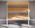BOYCO 3 Tier Slatted Wall and Floor Fixed Shelving System in light grey, 1000mm length x 400mm depth, featuring 20mm Prime American White Ash timber slatted shelves with hot-dip nylon-coated support legs, designed for durability and stability in various environments.