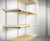 BOYCO 4 Tier Wall Fixed Shelving System in silver, 1000mm length x 400mm depth, featuring 18mm laminated MDF shelves with hot-dip nylon-coated support legs, designed for durability and easy cleaning in various environments.