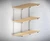 BOYCO 3 Tier Wall Fixed Shelving System in silver, 1000mm length x 400mm depth, featuring 18mm laminated MDF shelves with hot-dip nylon-coated metal support legs, designed for durability and easy cleaning in various environments.