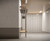 Coat hanger and bag tray unit with shelf-over in silver finish, equipped with multiple hooks, a bag tray, and a top shelf for extra storage.