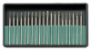 Diamond Burs 20pc Set 3/32” Shank Diamond Coated Lapidary Bits Rotary Points