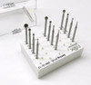 Fox Stone Setting Burs Set Fig 413 Jewelers Bur 12 Pcs 009-050 Jewelry Making