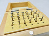 High Speed Round Bur Set HSS 18 Pieces #'s 1-18 Sizes (0.9 - 4.5mm) Boxed