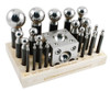 Dapping Set Punches & Block Steel Forming 23pc Large Size 43mm-3mm Metal Work