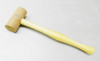 Rawhide Mallet 1-1/4" Diameter Head Natural Soft #2 Non-Marring Hammer