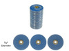 Zirconia Alumina Sanding Snap-On Brass Discs 7/8" 3 Grits 50ea Ikohe Blue Zircon 