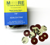 E.C. Moore's Adalox Fine 7/8"  Pack of 200 Sanding Disc Snap On Aluminum Oxide Brass Center