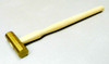 Brass Hammer 5/8" Flat Face & Domed 2" Head 3oz Solid Brass Jewelry Work Hammer