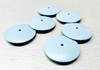 Jewelry Silicone Polishing Wheels Knife Edge Blue Fine 7/8" EVE Pack of 10