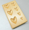 Heart Shape Wood Dapping Block Jewelry Metal Wooden Forming Shaping Tool 7 Sizes