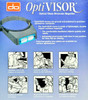 Donegan OptiVisor DA-10 Headband Magnifier Binocular 3.5X Optical Glass Lens