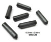 Silicone Rubber Points Bullet Black Med Grit Jewelry Polishing Pack of 10