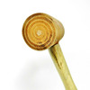 Soft Rawhide Mallet 1-3/4" Diameter Head Natural Rawhide Non-Marring Hammer