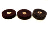 Satin Finish Buff Wheels A/O Matt Wheel Buffs 4" 3ply Set 3 Pcs- Fine Med Coarse