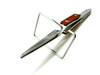 Fiber Grip Blunt Tip Stainless Steel Jewelry Tweezers with Cross Lock, Stand Up and Third Hand Functions By JTS