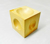 Wood Dapping Block 2-1/4" Wooden Doming Cube Shape Forming Tool