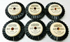Jewelers Polishing Wheel Brush Wood Hub Chungking 6C 2 Row Cocker Weber 6 Pcs