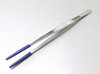 Tweezers Rubber PVC Coated Tips 10" Stainless Forceps Steam Ultrasonic Cleaning