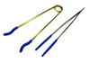Set of 2 Steam Tweezers Ultrasonic Set Rubber Tips 8" Long & Inside Ring Holder