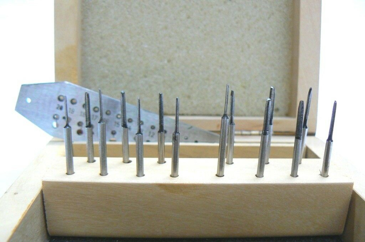 Mini Tap and Die Set 14 Taps Screwplate Micro Tool Jewelry Making & Watch Repair