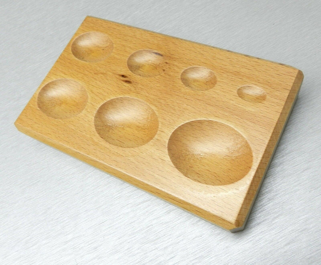 Oval Forming Block Wood Dapping Wooden Shaping Tool Jewelry Forms Shape 7 Sizes