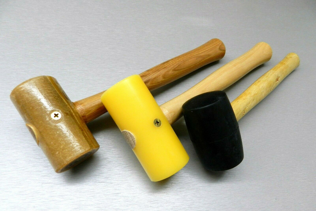 3 Mallets Rawhide Mallet Rubber & Plastic Mallet Jewelry Leather Crafts Set Of 3