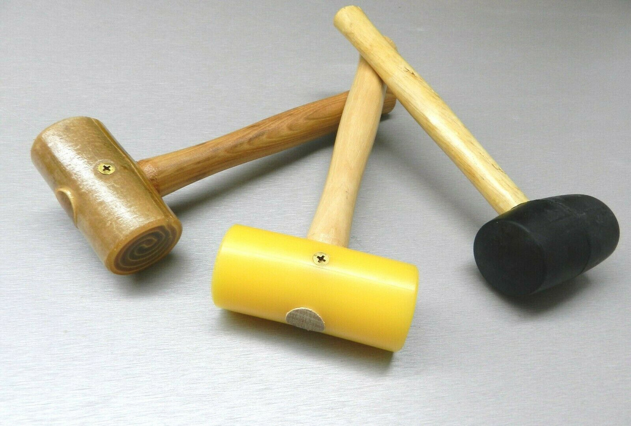 1 Rawhide Leather Mallet 2 Oz Jewelry Making Metal Forming Crafting Hammer  - HAM-0031