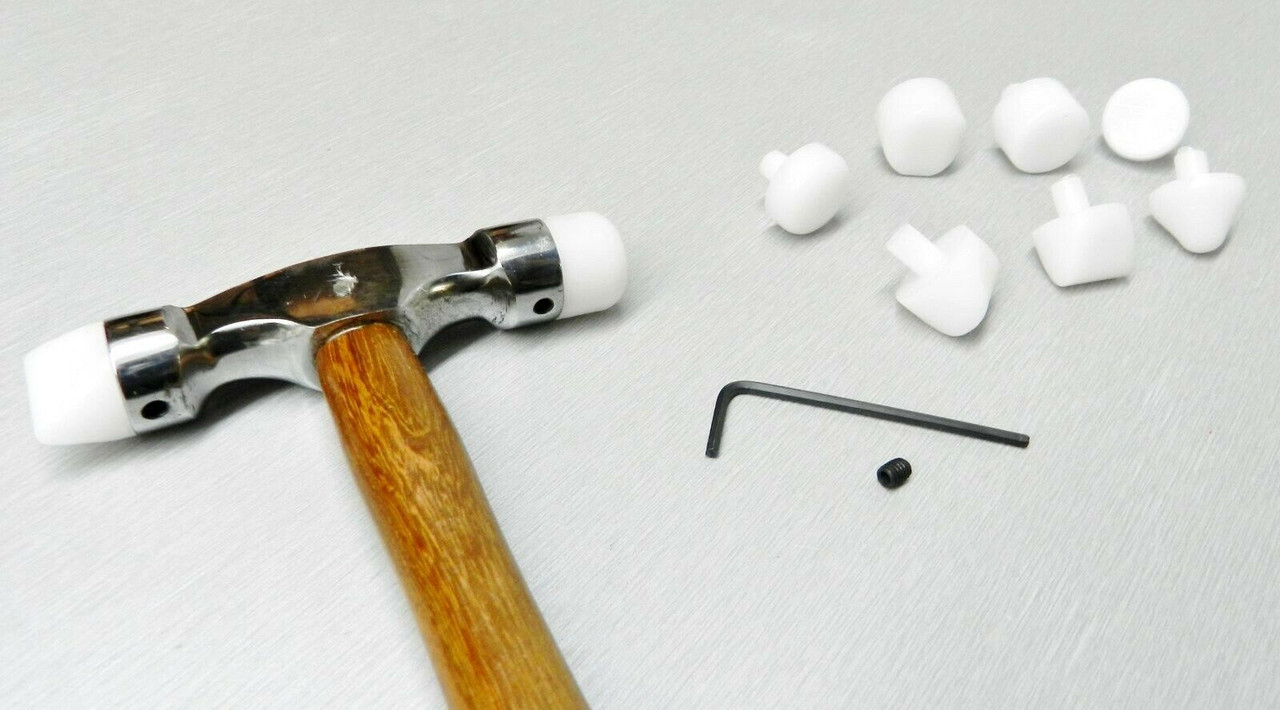 Nylon-Tipped Metal Forming Hammer - 9 Faces, Soft Touch, Jewelry & Sizing Tool By PMC Supplies - View #5