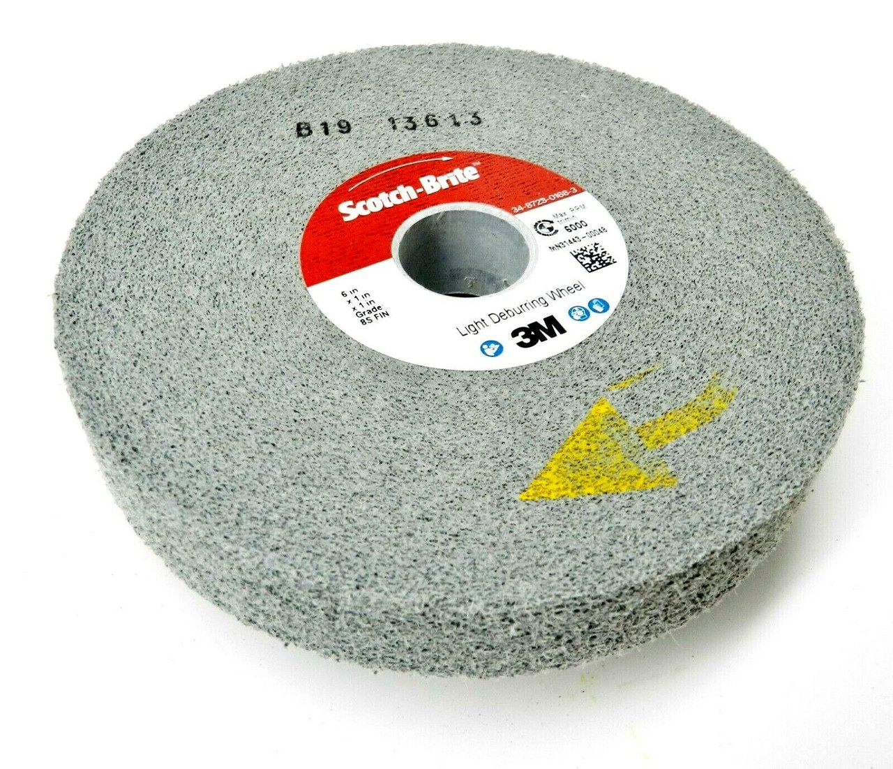 3M 8S FIN Light Deburring Wheel Fine Scotch-Brite Silicon Carbide 6x1x1 8S LD-WL