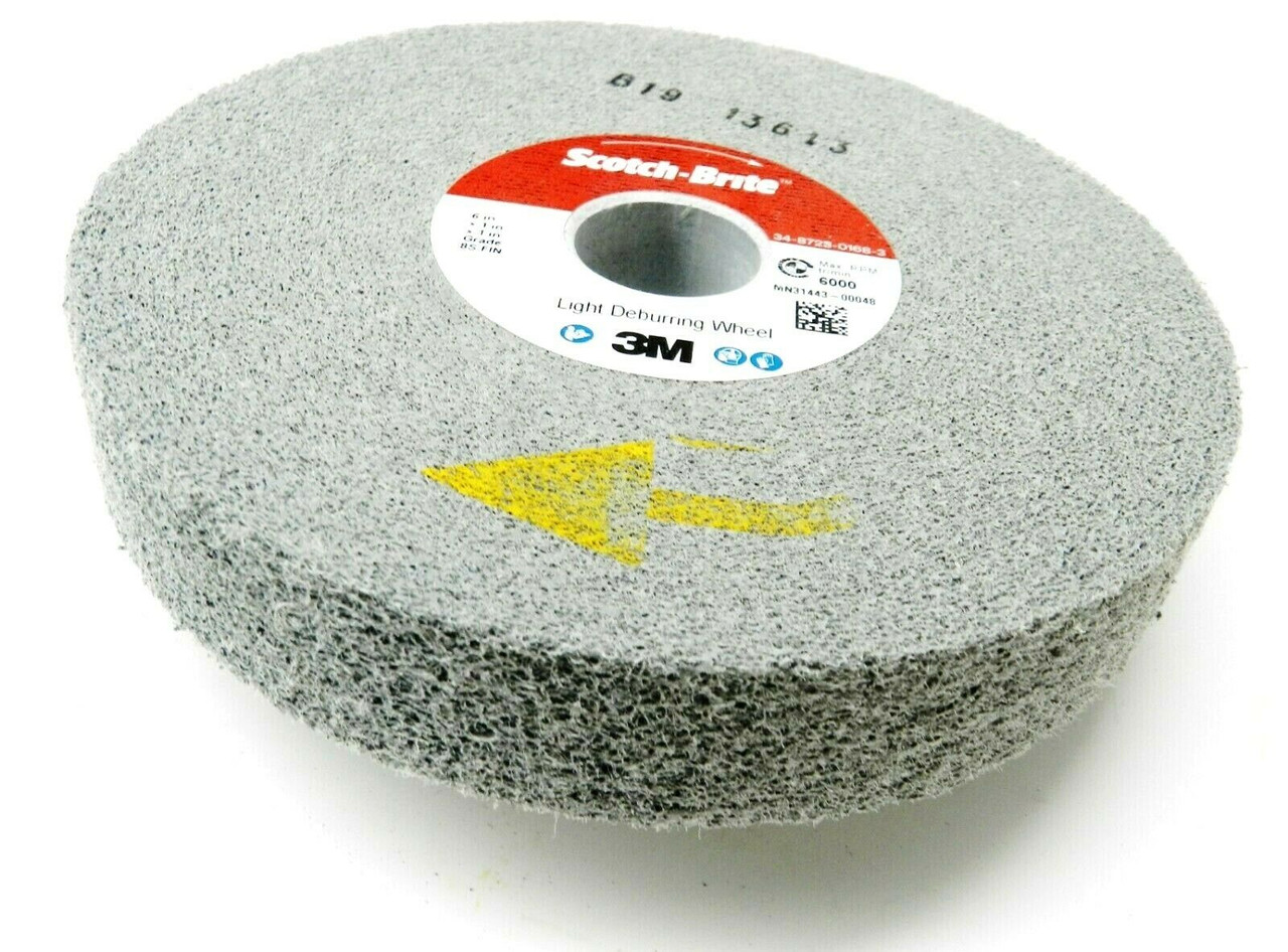 3M Scotch-Brite EXL Deburring Wheel 6 x1 x1 9S FIN Surface Finishing 3M #  05132