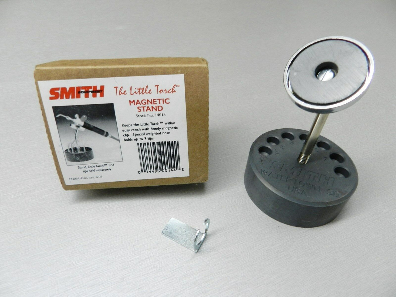 Smith Little Torch Magnetic Holder 14014 Torch Stand Steel Slotted Base for Tips