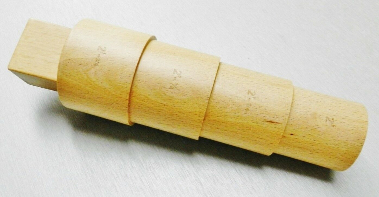 Round Bracelet Mandrel Stepped Wood Forming Jewelry Making Wire Wrapping Wooden