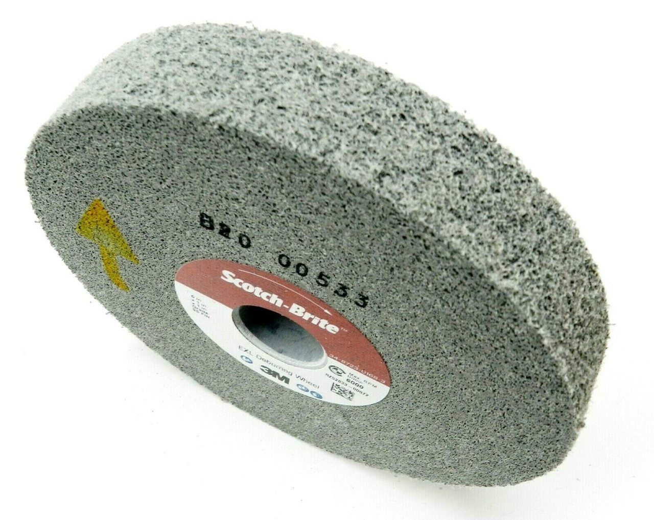 Superior Abrasives 45109 | SHUR-BRITE 6 x 1 x 1 Very Fine (Density 6) Final Polishing Convolute Wheel