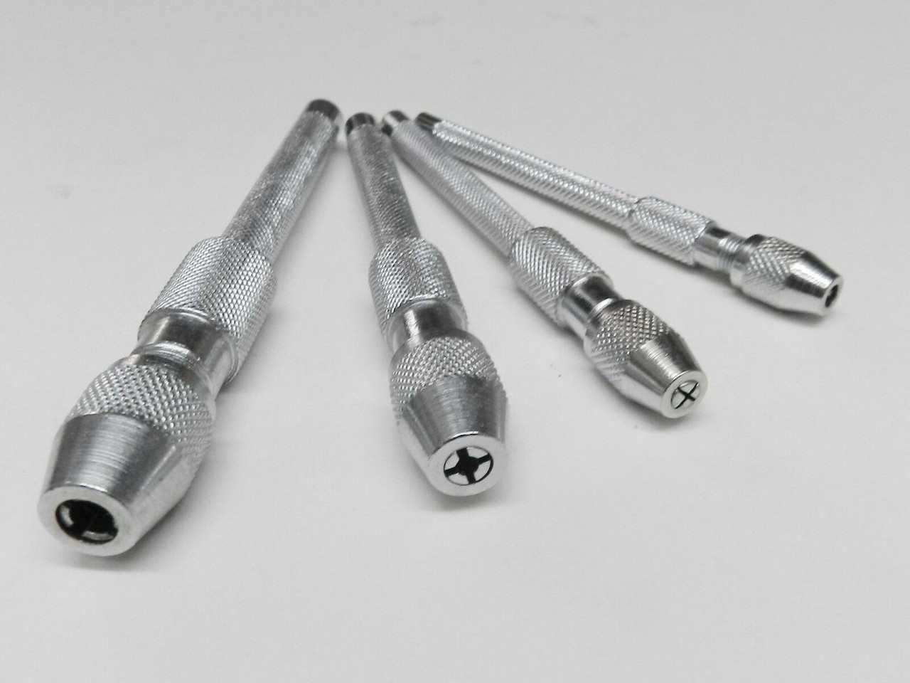 4 Piece Pin Vise Set Handheld Chucks Drilling Vice Jewelry Hobby Crafts