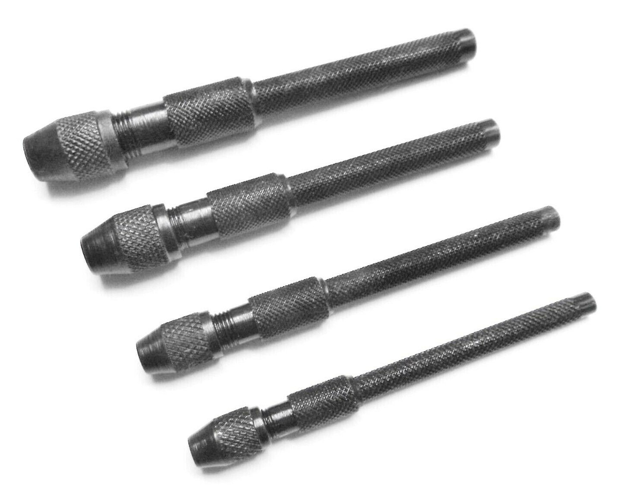 4 Piece Pin Vise Set Handheld 4 Sizes Chucks Drilling Vice Jewelry Hobby Crafts