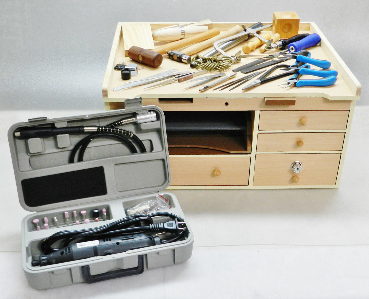 Jewelry Making Bench Tools Kit with Rotary Tool with Flexible Shaft  Complete Set