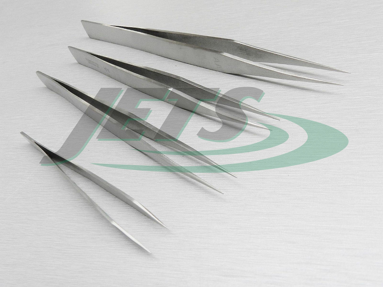 Stainless Steel Anti-Magnetic Tweezers Set,4 PCS