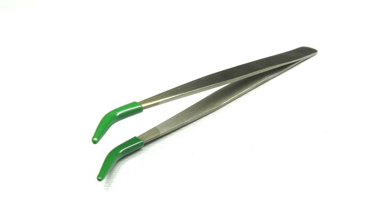 PVC Rubber Bent Tip Tweezers