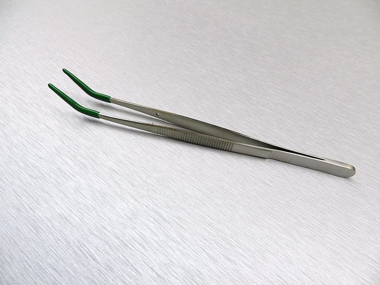 Tweezers Bent Tip Tweezer with Rubber Tips PVC Coated Jewelry