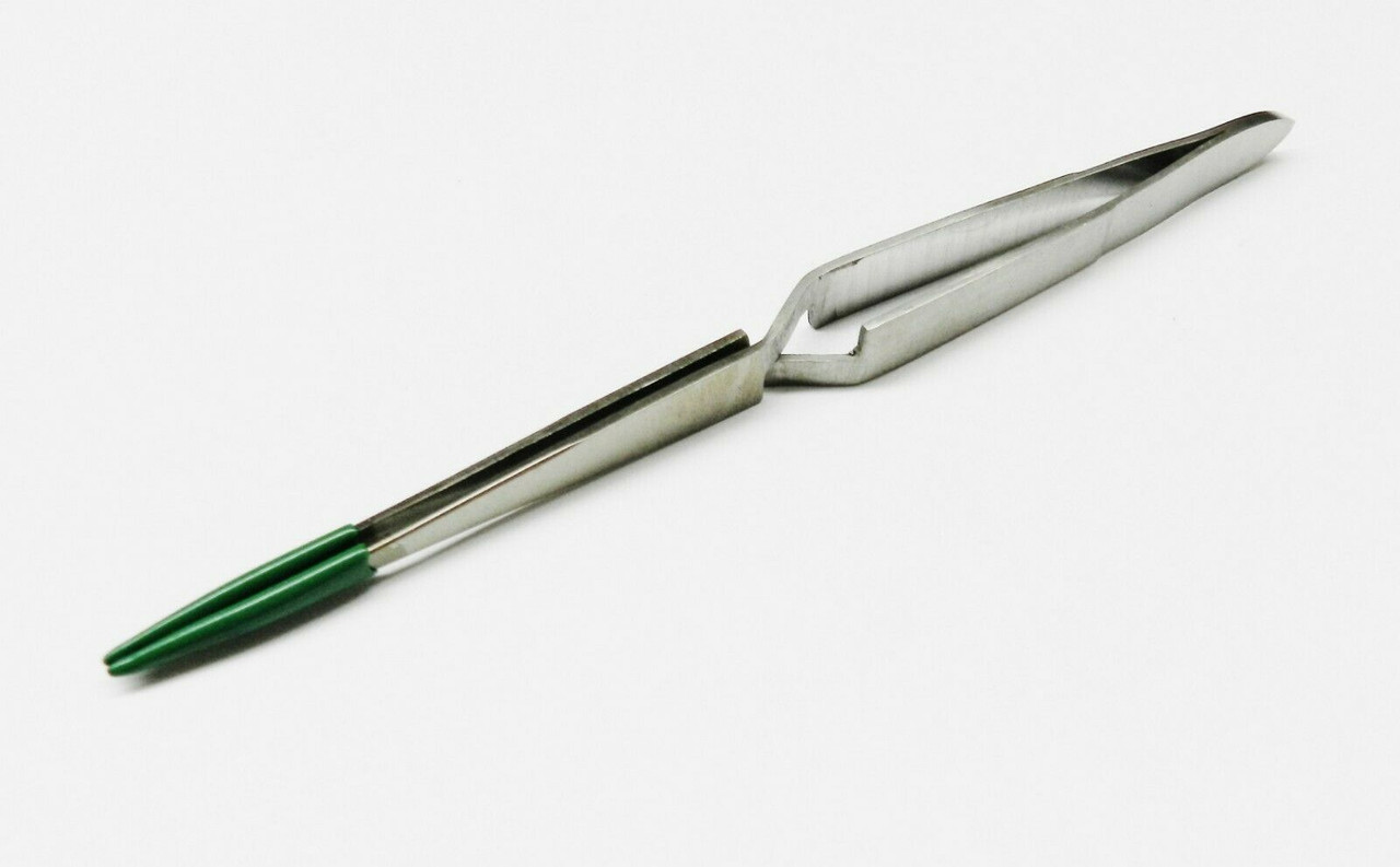 6 Tweezers PVC Rubber Coated Tips